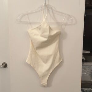 Meshki Arden Halter Neck Ribbed Bodysuit